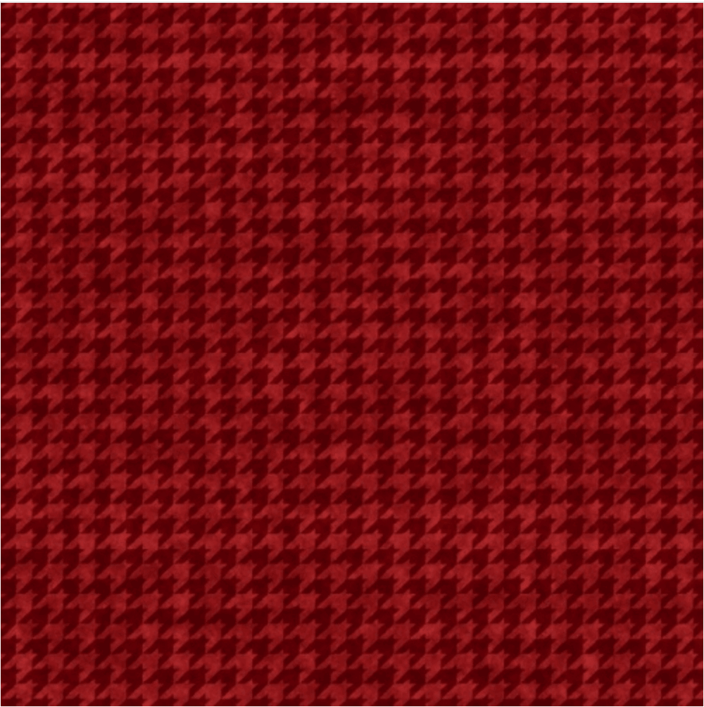 Houndstooth Basics Red Quilt Cotton