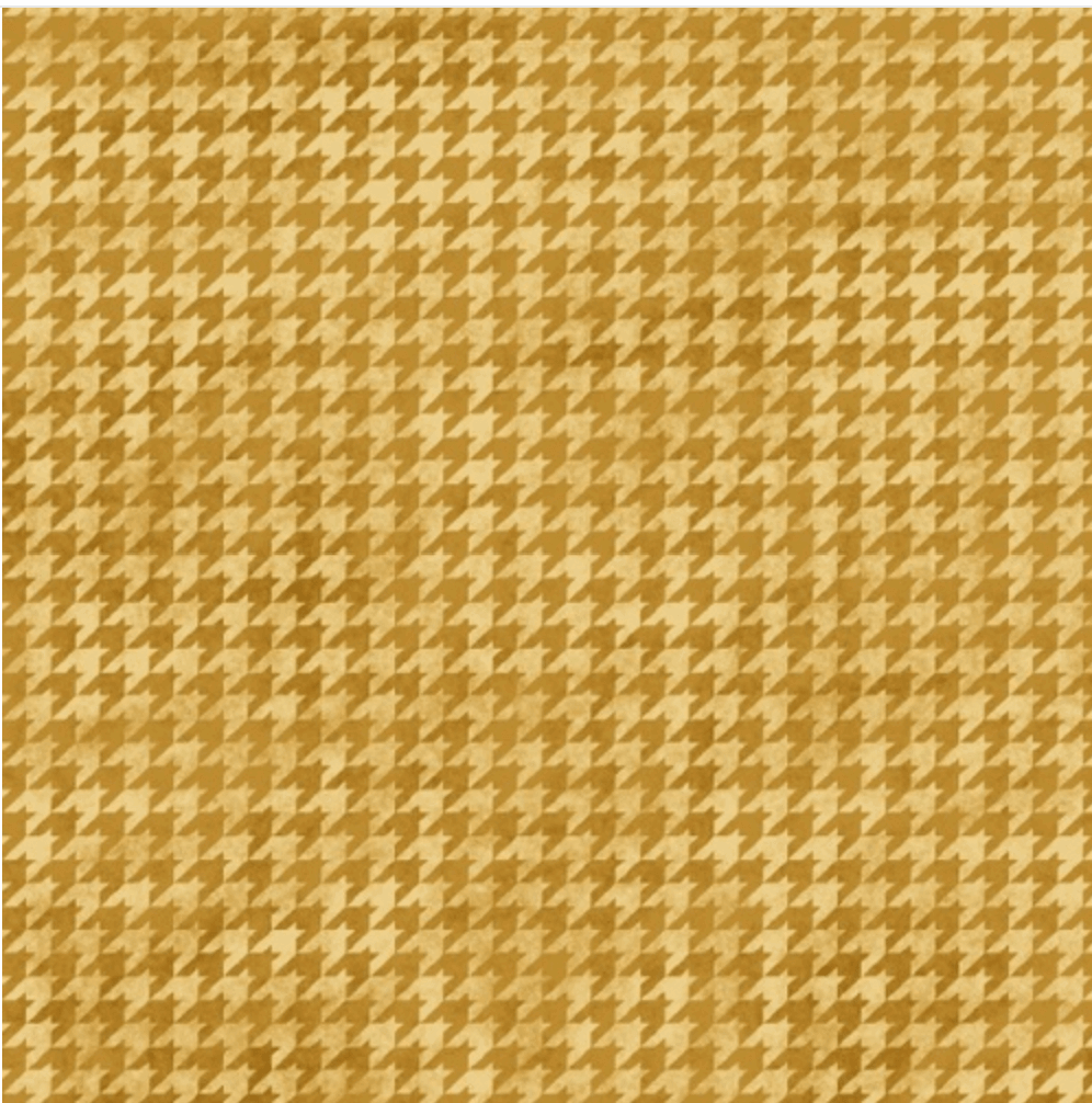Houndstooth Basics Gold Quilt Cotton