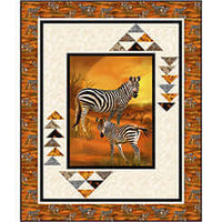 Zebra Sunset Quilt Kit