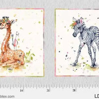 Little Darling Safari Animals 4545 Panel Quilt Cotton