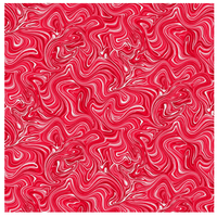 Hugs & Kisses Shimmery Marble Red Pearl Quilt Cotton