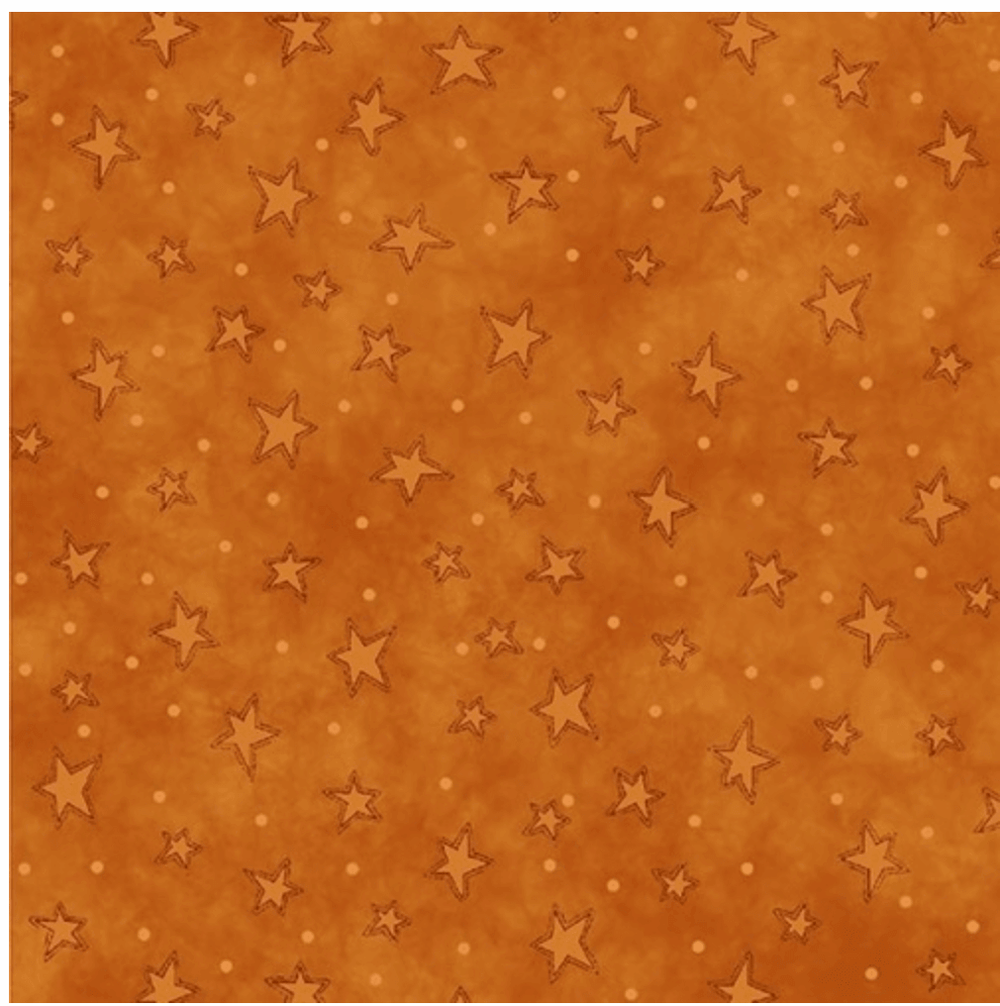 Starry Basics Orange Quilt Cotton