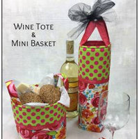 Wine Tote & Mini Basket Bag pattern