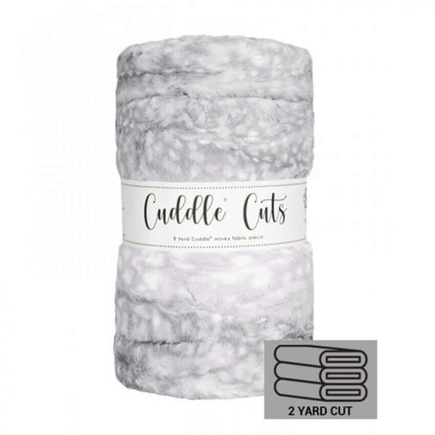 Cuddle Cuts - Fawn Silver Minky Fabric