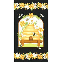 Bee You! 24 inch Beehive Panel Quilt Cotton
