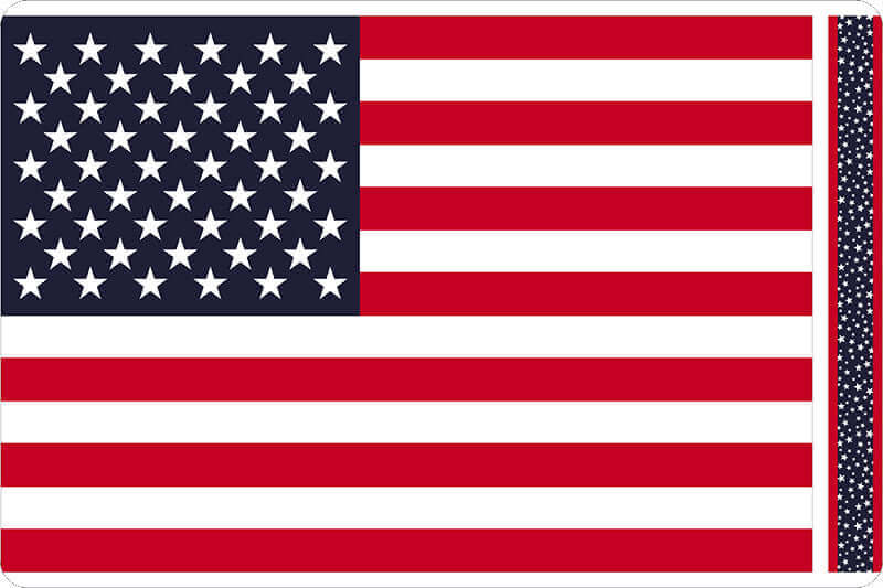Flag USA Digital Cuddle Panel Navy