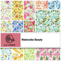 Watercolor Beauty 2.5" Strips (25 pcs)