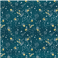 Firefly Navy S'more Fun Quilt Cotton
