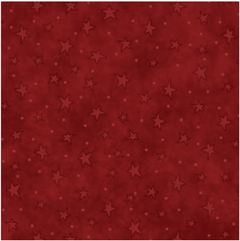 Starry Basics Red Quilt Cotton